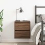 Mesilla de noche de pared roble marrón 38x34x40 cm by , Nightstands - Ref: Foro24-861259, Price: 48,88 €, Discount: %