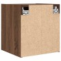 Mesilla de noche de pared roble marrón 38x34x40 cm by , Nightstands - Ref: Foro24-861259, Price: 48,88 €, Discount: %