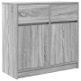 Aparador con cajón gris Sonoma 80x34x76 cm madera de ingeniería by , Sideboards - Ref: Foro24-861540, Price: 88,03 €, Discoun...