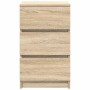 Mesilla de noche con 3 cajones roble Sonoma 39x35x65 cm von , Nachttische - Ref: Foro24-861341, Preis: 72,15 €, Rabatt: %
