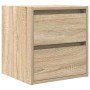 Mesillas de noche de pared 2 uds roble Sonoma 38x34x40 cm by , Nightstands - Ref: Foro24-861252, Price: 78,70 €, Discount: %