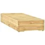 Lounger with green impregnated pine wood table by vidaXL, Loungers - Ref: Foro24-315403, Price: 141,75 €, Discount: %