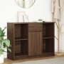 Aparador con cajón roble marrón 101x35x76 cm madera ingeniería by , Sideboards - Ref: Foro24-861568, Price: 92,79 €, Discount: %