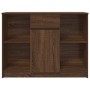 Aparador con cajón roble marrón 101x35x76 cm madera ingeniería by , Sideboards - Ref: Foro24-861568, Price: 92,79 €, Discount: %
