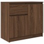 Sideboard with brown oak drawer 71x35x65 cm engineered wood by , Sideboards - Ref: Foro24-861604, Price: 77,77 €, Discount: %