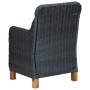 Gartenmöbel-Set 3-teilig dunkelgraues synthetisches Rattan und Kissen von vidaXL, Gartensets - Ref: Foro24-3060179, Preis: 26...