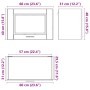 Wandküchenschrank Porto aus handgefertigtem Eichen-Ingenieurholz von , Küchenschränke - Ref: Foro24-854086, Preis: 51,58 €, R...
