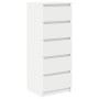 White sideboard with drawers 37.5x35x99 cm engineered wood by , Sideboards - Ref: Foro24-861760, Price: 97,53 €, Discount: %