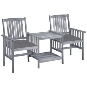 Garden chairs with table and solid acacia wood cushions by vidaXL, Garden sets - Ref: Foro24-3061318, Price: 162,06 €, Discou...