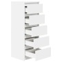 Sideboard mit Schubladen weiß 37,5x35x99 cm aus Ingenieurholz von , Sideboards - Ref: Foro24-861760, Preis: 97,53 €, Rabatt: %