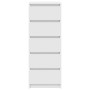 Aparador con cajones blanco 37,5x35x99 cm madera de ingeniería de , Aparadores - Ref: Foro24-861760, Precio: 97,41 €, Descuen...