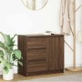Sideboard mit Schublade aus brauner Eiche 71x35x65 cm Ingenieurholz von , Sideboards - Ref: Foro24-861577, Preis: 85,39 €, Ra...