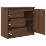 Sideboard with brown oak drawer 71x35x65 cm engineered wood by , Sideboards - Ref: Foro24-861577, Price: 85,39 €, Discount: %