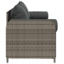 Sofá de jardín de 3 plazas con cojines ratán sintético gris by , Outdoor sofas - Ref: Foro24-4104174, Price: 225,67 €, Discou...