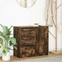 Aparador con cajón roble ahumado 71x35x65 cm madera ingeniería by , Sideboards - Ref: Foro24-861575, Price: 82,26 €, Discount: %