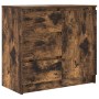 Aparador con cajón roble ahumado 71x35x65 cm madera ingeniería by , Sideboards - Ref: Foro24-861575, Price: 82,26 €, Discount: %