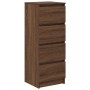 Aparador roble marrón 37,5x35x99 cm madera de ingeniería von , Sideboards - Ref: Foro24-861703, Preis: 81,07 €, Rabatt: %