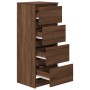 Aparador roble marrón 37,5x35x99 cm madera de ingeniería von , Sideboards - Ref: Foro24-861703, Preis: 81,07 €, Rabatt: %