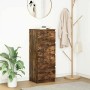 Aparador roble ahumado 37,5x35x99 cm madera de ingeniería de , Aparadores - Ref: Foro24-861701, Precio: 72,37 €, Descuento: %