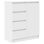 Aparador con cajones blanco 71x35x84 cm madera de ingeniería de , Aparadores - Ref: Foro24-861580, Precio: 102,26 €, Descuent...
