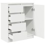 Aparador con cajones blanco 71x35x84 cm madera de ingeniería de , Aparadores - Ref: Foro24-861580, Precio: 102,26 €, Descuent...