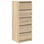 Aparador con cajones roble Sonoma 37,5x35x99 cm by , Sideboards - Ref: Foro24-861762, Price: 92,78 €, Discount: %