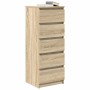 Aparador con cajones roble Sonoma 37,5x35x99 cm by , Sideboards - Ref: Foro24-861762, Price: 92,78 €, Discount: %