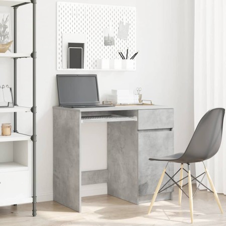 Escritorio gris hormigón 86x49x76 cm madera de ingeniería by , Desks - Ref: Foro24-861826, Price: 90,10 €, Discount: %