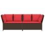 Sofá de jardín con cojines ratán sintético marrón von , Outdoor-Sofas - Ref: Foro24-4104129, Preis: 275,35 €, Rabatt: %