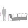 Sofá de jardín con cojines ratán sintético marrón von , Outdoor-Sofas - Ref: Foro24-4104129, Preis: 275,35 €, Rabatt: %