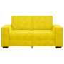 Zweiplätziges Samtsofa in Gelb, 120 cm. von , Sofas - Ref: Foro24-4105016, Preis: 207,72 €, Rabatt: %