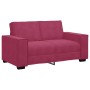 Zweiplätziges Samtsofa in Bordeauxrot, 120 cm. von , Sofas - Ref: Foro24-4105014, Preis: 207,72 €, Rabatt: %