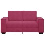 Zweiplätziges Samtsofa in Bordeauxrot, 120 cm. von , Sofas - Ref: Foro24-4105014, Preis: 207,72 €, Rabatt: %