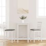Bar stools with 2 white solid wood rubber cushions by , Kitchen stools - Ref: Foro24-4102541, Price: 125,77 €, Discount: %