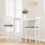 Bar stools with 2 white solid wood rubber cushions by , Kitchen stools - Ref: Foro24-4102541, Price: 125,77 €, Discount: %