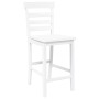 Barhocker 2 Stück Massivholz Weiß Gummi von , Küchenhocker - Ref: Foro24-4102543, Preis: 130,70 €, Rabatt: %