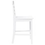 Barhocker 2 Stück Massivholz Weiß Gummi von , Küchenhocker - Ref: Foro24-4102543, Preis: 130,70 €, Rabatt: %
