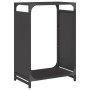 Schwarzer Holzträger 44x28x65 cm Kaltgewalzter Stahl von , Brennholztaschen und -halter - Ref: Foro24-864195, Preis: 59,13 €,...