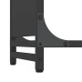 Schwarzer Holzträger 44x28x65 cm Kaltgewalzter Stahl von , Brennholztaschen und -halter - Ref: Foro24-864195, Preis: 59,13 €,...