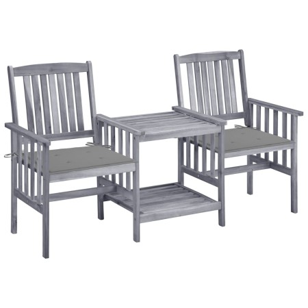 Garden chairs with table and solid acacia wood cushions by vidaXL, Garden sets - Ref: Foro24-3061303, Price: 166,52 €, Discou...