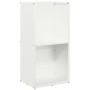 Weißer Holzstapel 40x30x80 cm Kaltgewalzter Stahl von , Brennholztaschen und -halter - Ref: Foro24-864188, Preis: 82,21 €, Ra...