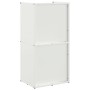 Weißer Holzstapel 40x30x80 cm Kaltgewalzter Stahl von , Brennholztaschen und -halter - Ref: Foro24-864188, Preis: 82,21 €, Ra...