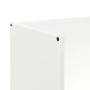 Leñero blanco 40x30x80 cm Acero laminado en frío de , Bolsas y soportes de leña - Ref: Foro24-864188, Precio: 74,44 €