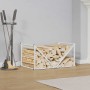 Weißer Holzträger 70x43x34,5 cm Kaltgewalzter Stahl von , Brennholztaschen und -halter - Ref: Foro24-864174, Preis: 59,13 €, ...