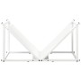 Weißer Holzträger 70x43x34,5 cm Kaltgewalzter Stahl von , Brennholztaschen und -halter - Ref: Foro24-864174, Preis: 59,13 €, ...