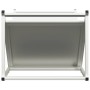 Weißer Holzträger 70x43x34,5 cm Kaltgewalzter Stahl von , Brennholztaschen und -halter - Ref: Foro24-864174, Preis: 59,13 €, ...