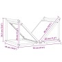 Weißer Holzträger 70x43x34,5 cm Kaltgewalzter Stahl von , Brennholztaschen und -halter - Ref: Foro24-864174, Preis: 59,13 €, ...