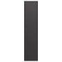Leñero negro 50x23x100 cm Acero laminado en frío