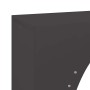 Leñero negro 50x23x100 cm Acero laminado en frío