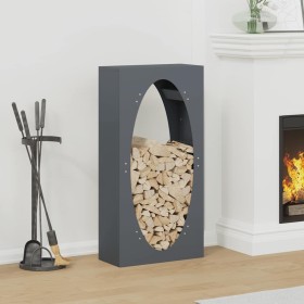 Leñero antracita 50x23x100 cm Acero laminado en frío de , Bolsas y soportes de leña - Ref: Foro24-864183, Precio: 92,00 €, De...